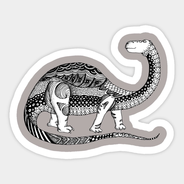 Mr. Dinosaur Sticker by NicoleWhelan